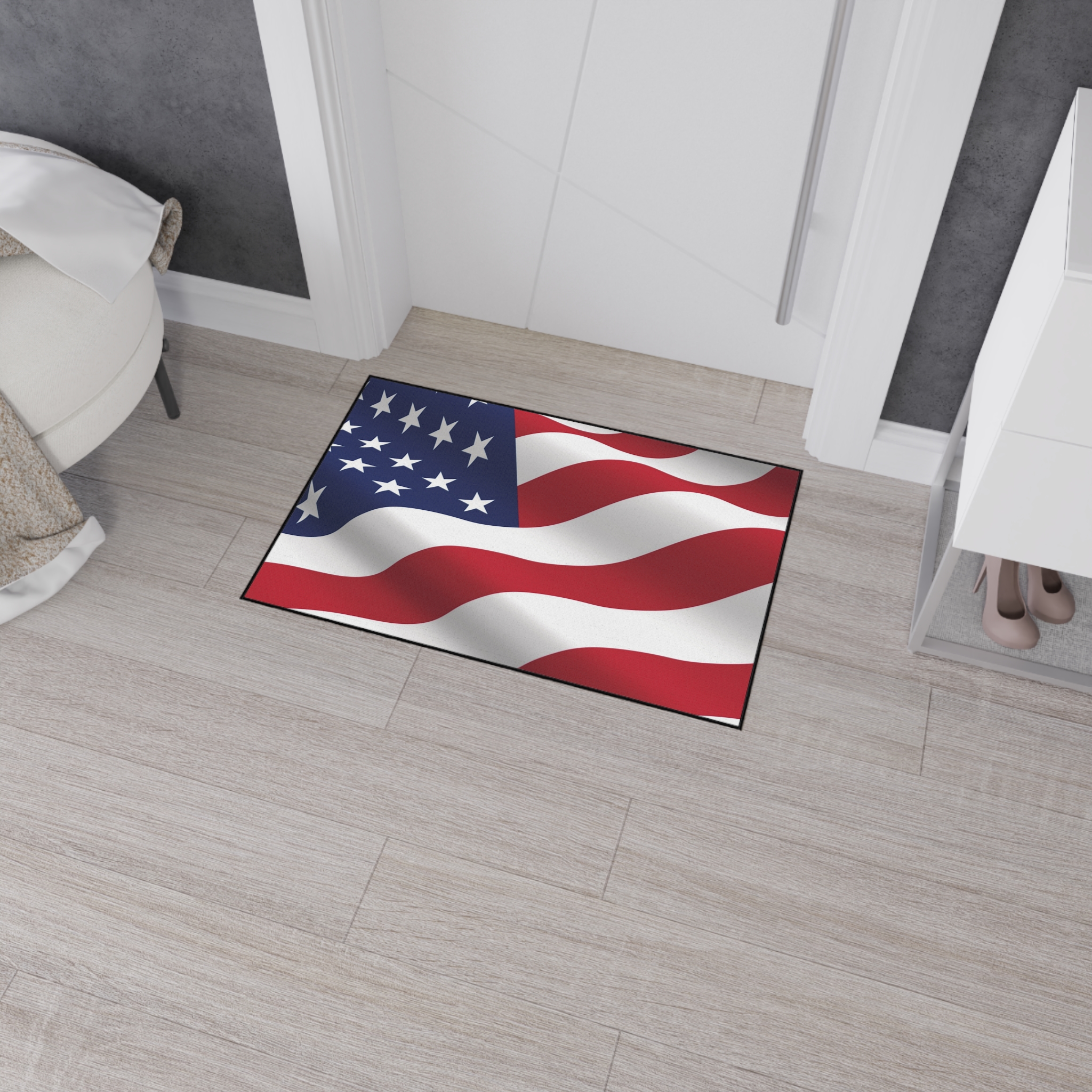 Patriotic Heavy Duty Floor Mat - Democratic America Design - Image 12