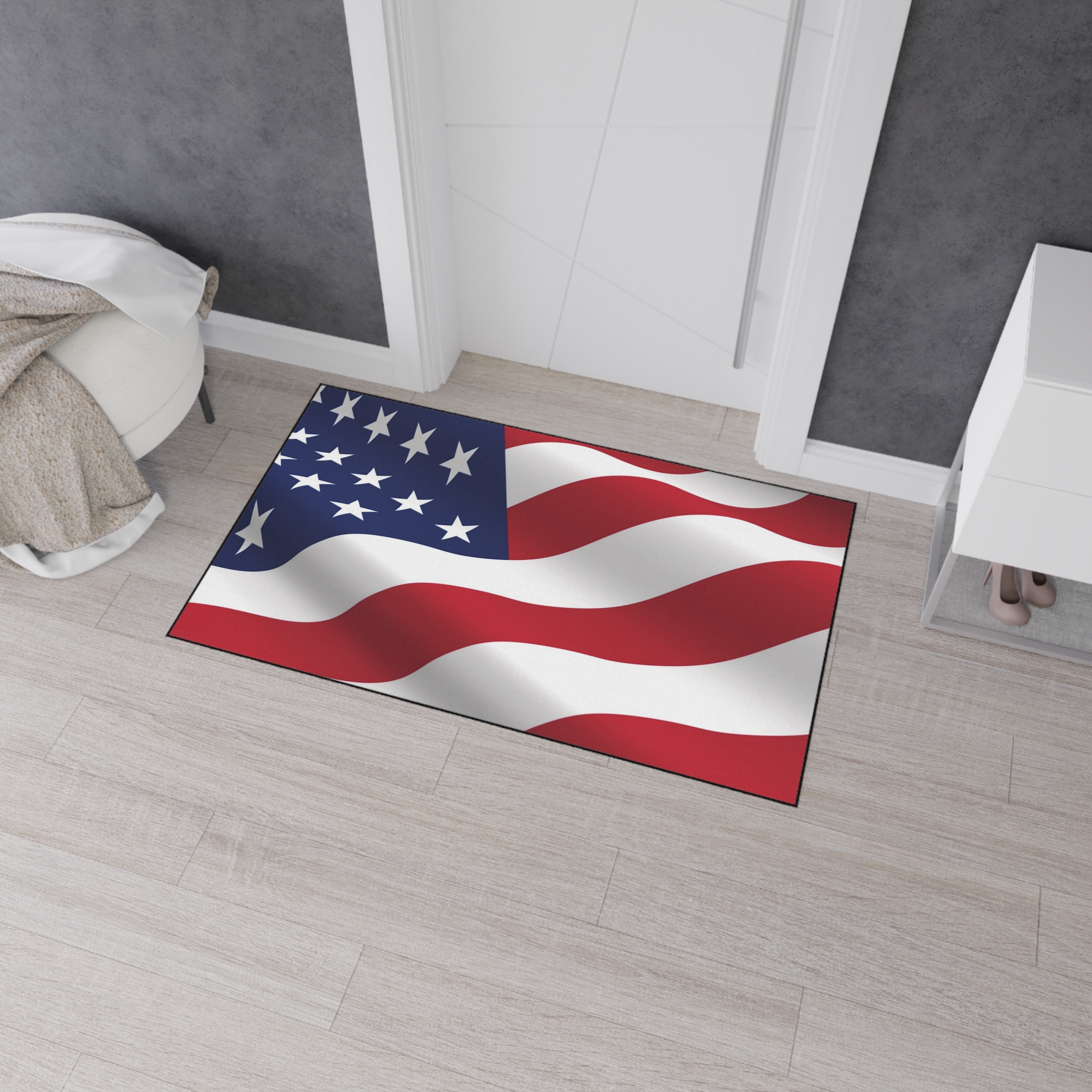 Patriotic Heavy Duty Floor Mat - Democratic America Design - Image 8