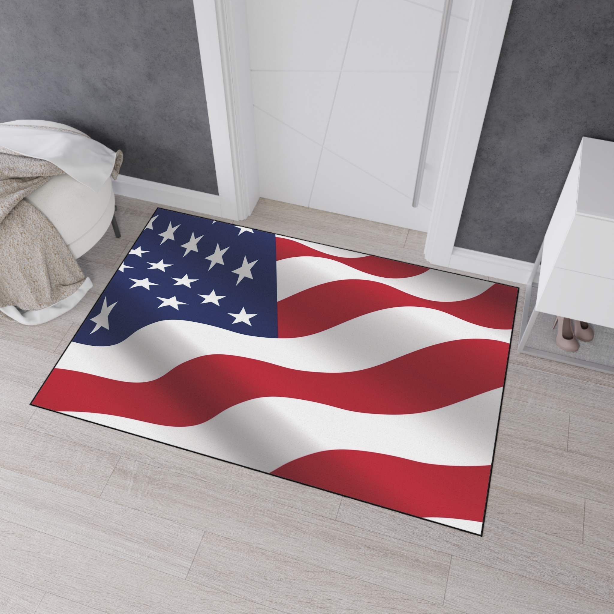 Patriotic Heavy Duty Floor Mat - Democratic America Design - Image 4