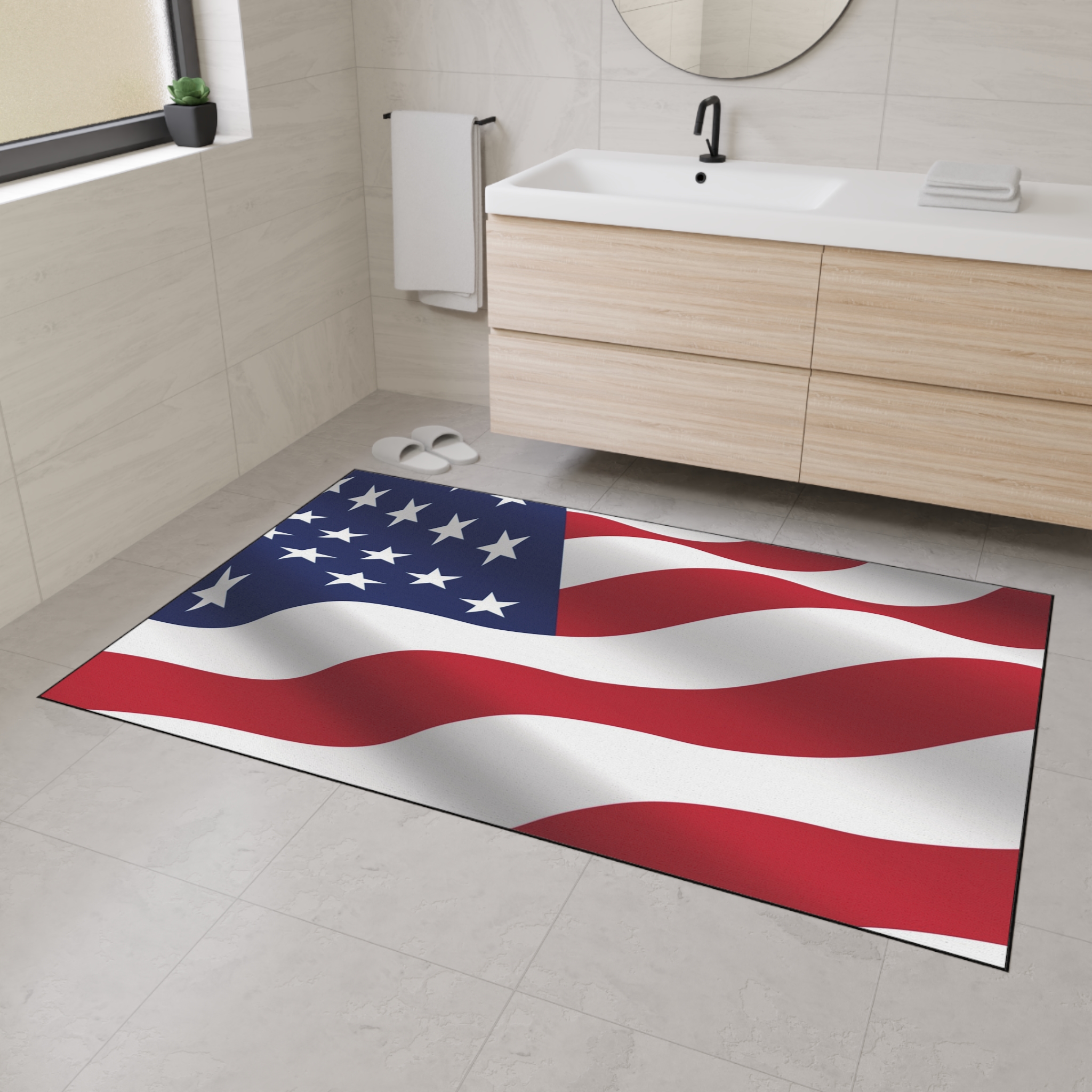 Patriotic Heavy Duty Floor Mat - Democratic America Design - Image 3