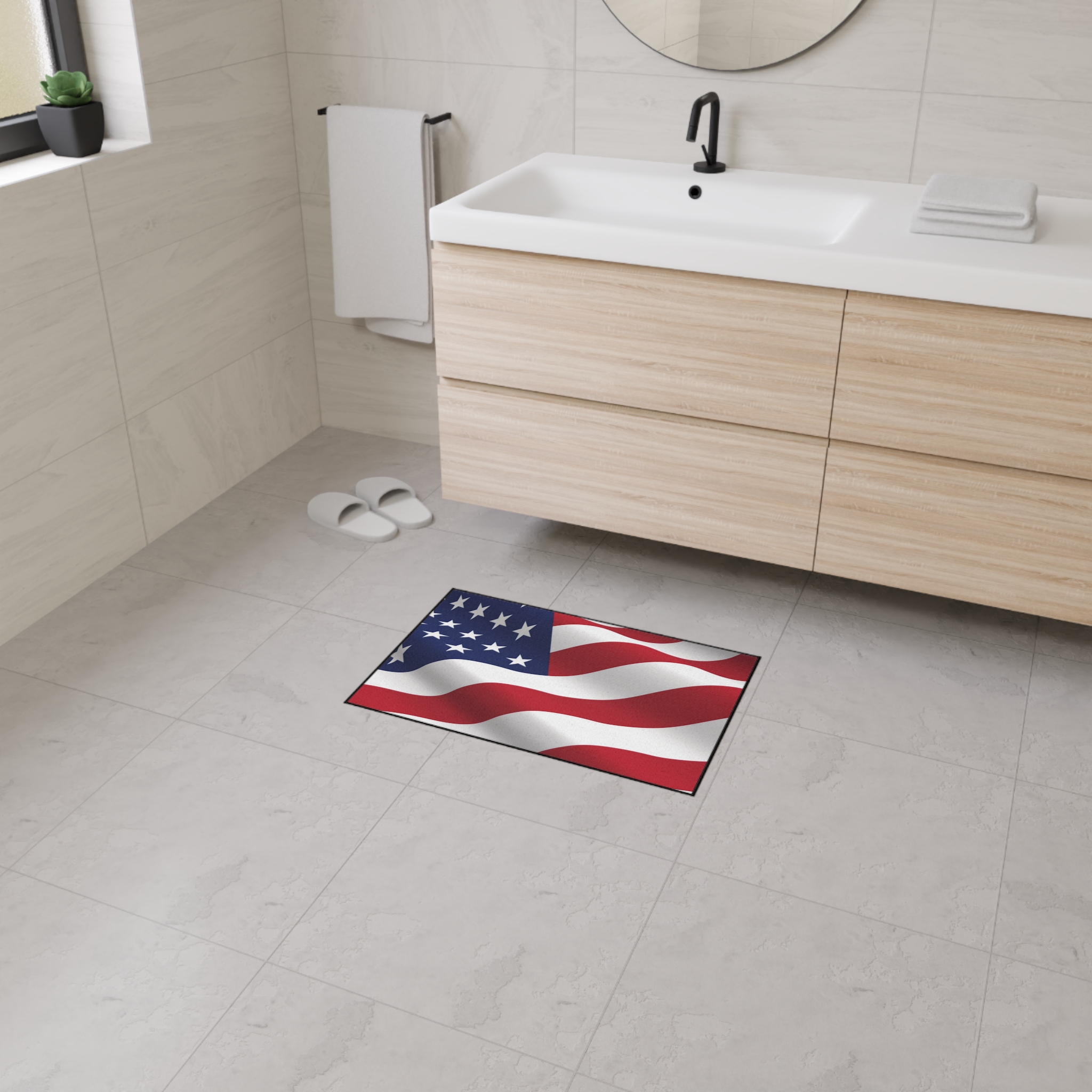 Patriotic Heavy Duty Floor Mat - Democratic America Design - Image 19
