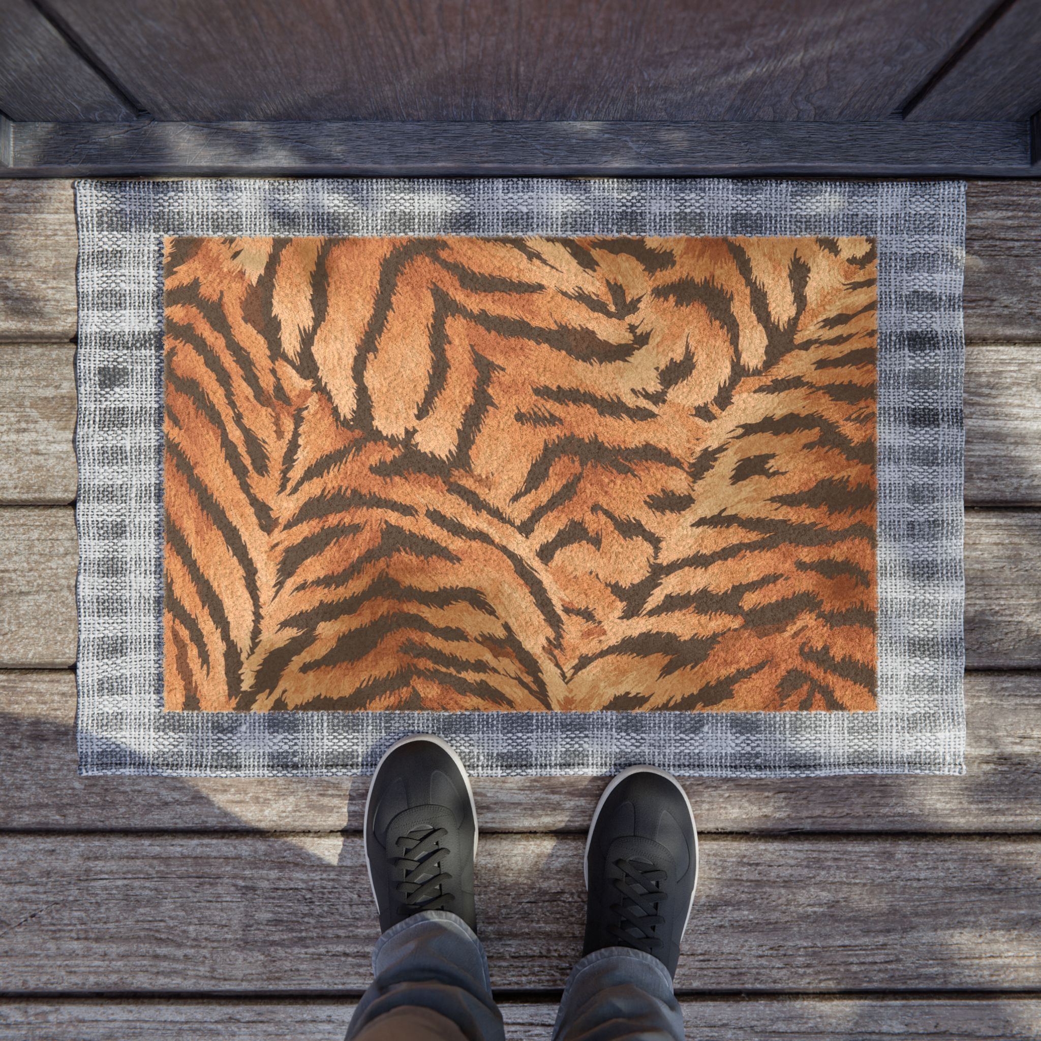 Wild Safari Tiger Print Doormat - Image 3
