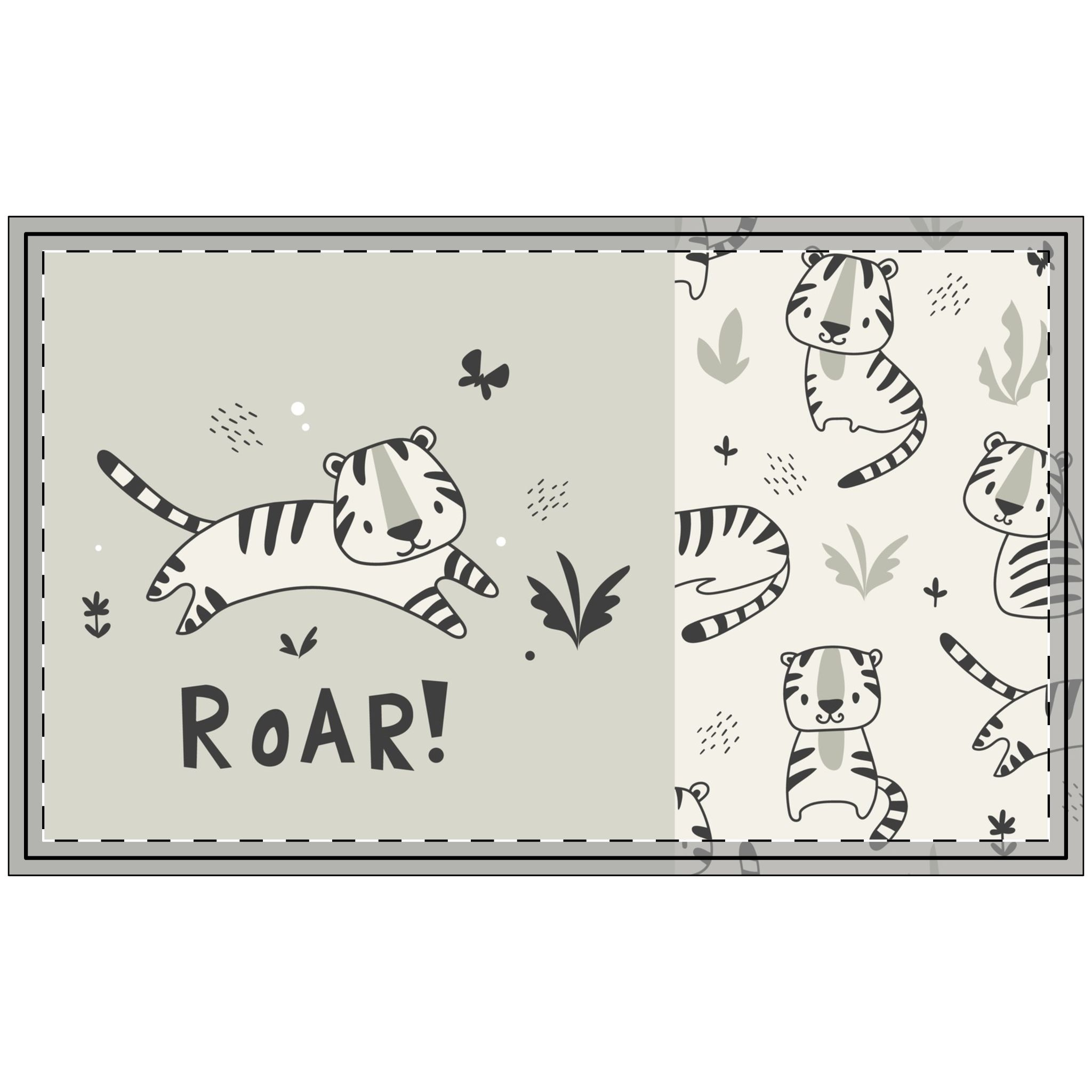 Whimsical Tiger Doormat – Playful Welcome Mat with 'ROAR!' Design
